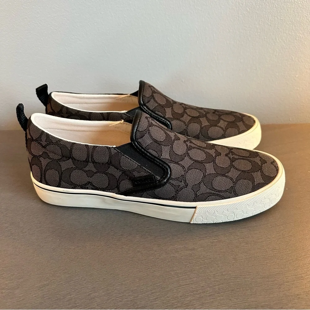 Coach Jacquard Slip-on Skate Shoes NWOB Men's 8.5